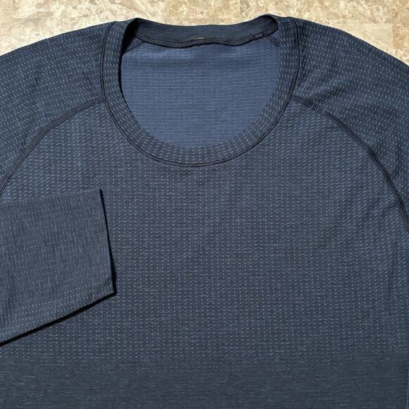 Lululemon Shirt Mens XL Blue Metal Vent Tech Long Sleeve Gym 2024 Updated - Picture 1 of 9